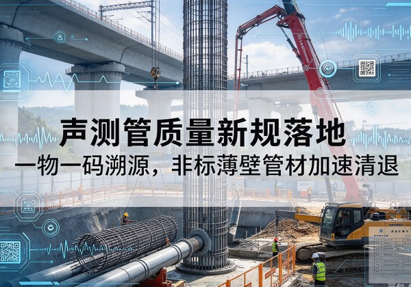 普陀区声测管质量新规落地，一物一码溯源，非标薄壁管材加速清退