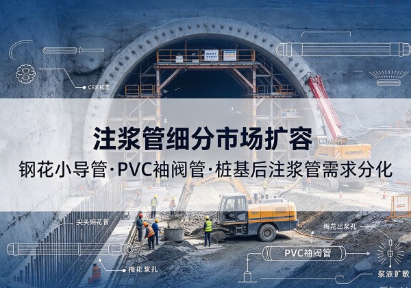 普陀区注浆管细分市场扩容，隧道钢花小导管、PVC 袖阀管、桩基后注浆管需求分化